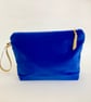 Royal Blue Koi Fish Velvet Makeup Bag - Image 3