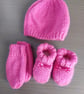 Baby Hat, gloves and booties set