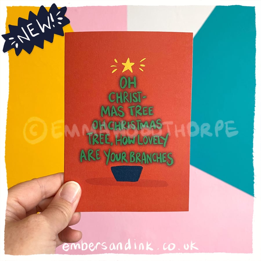 Oh Christmas Tree A6 Christmas Card