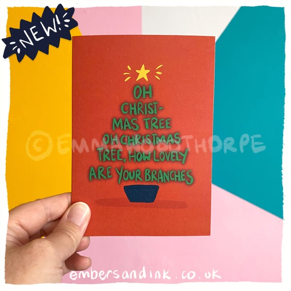 Oh Christmas Tree A6 Christmas Card