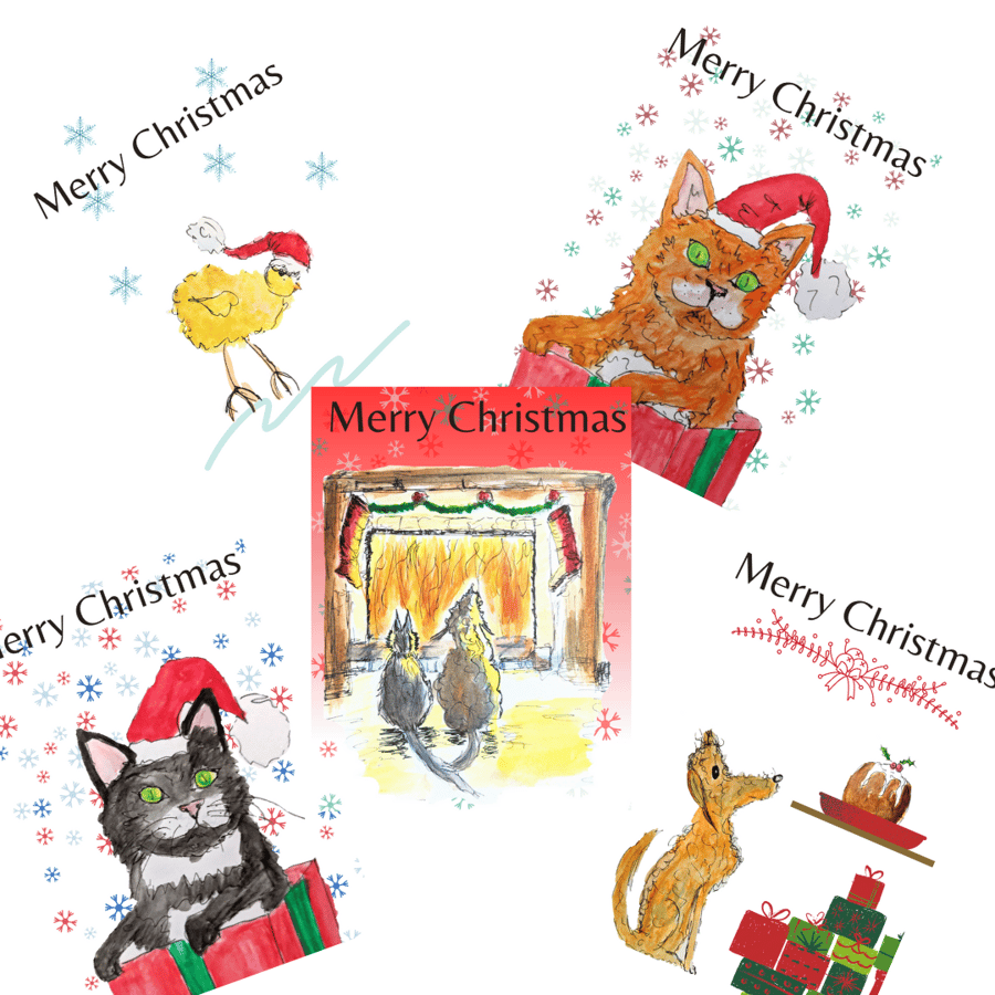 Any 6 cards from my full range - Christmas, birthday, blank cards