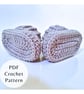 Ridged Cuff Crochet Baby Booties Pattern - US Terms - Image 9