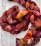 Cormo Hand Dyed Spinning Fibre Autumn Leaves 100g - Image 1