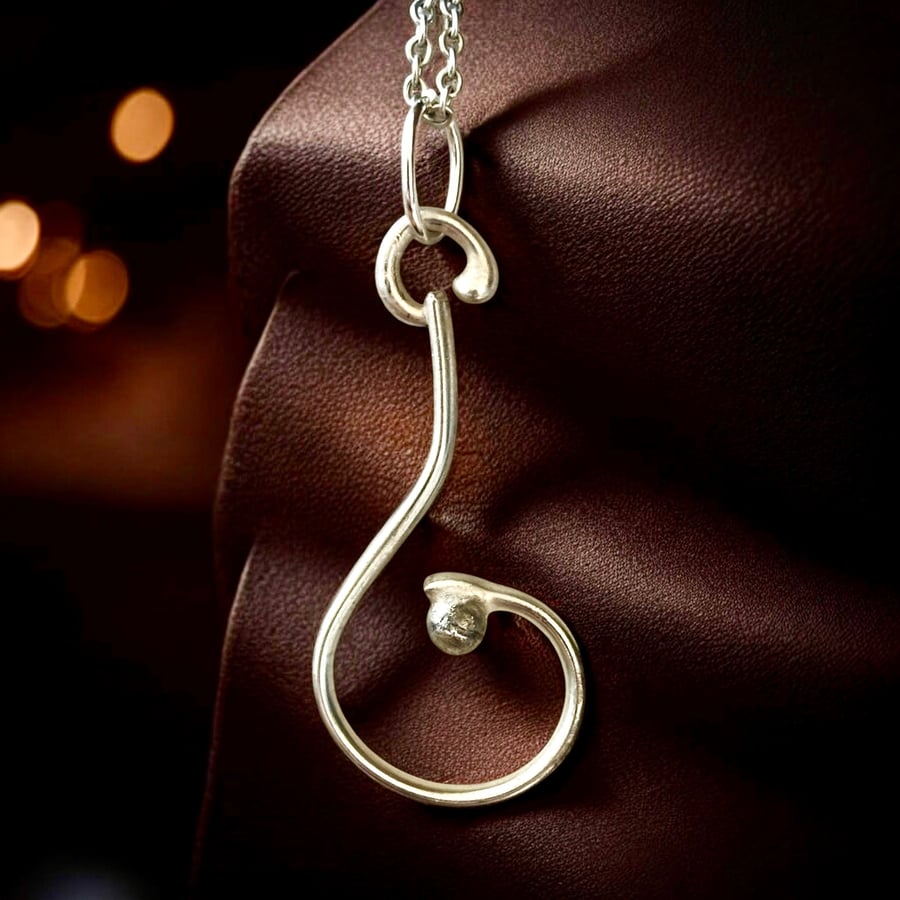 Argentium flow pendant 