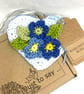 Crochet Hanging Heart Wedding Gift