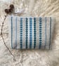 Wool Pouch - Teal. Handwoven in Wales - Image 4
