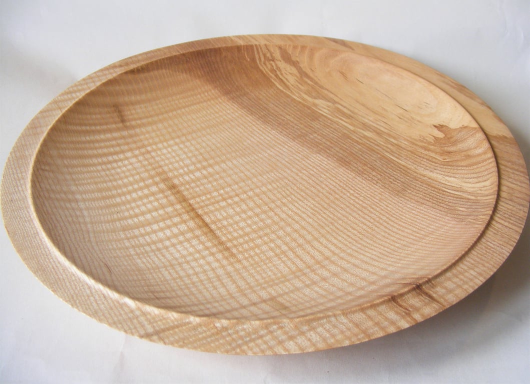 Rippled Ash Platter 171