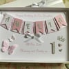 Personalised Handmade 1st Birthday Card Gift Boxed Daughter Granddaughter First