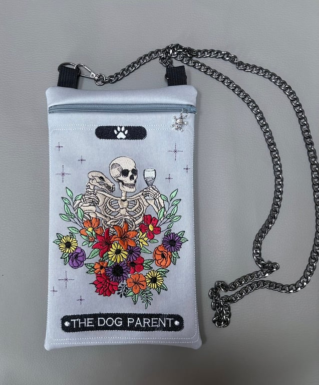 Embroidered Tarot inspired - The Dog parent  