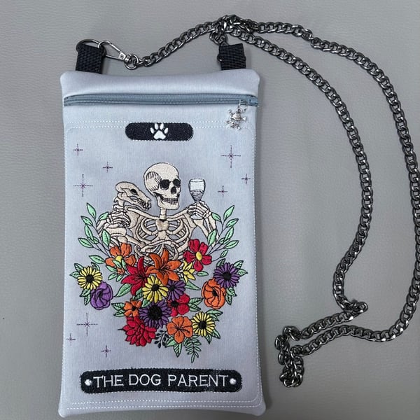 Embroidered Tarot inspired - The Dog parent  