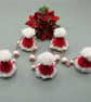 Macrame Santa hat garland