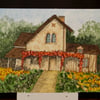 ACEO Original Le Petit Hameau Versailles