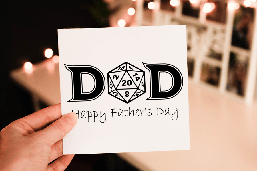 Dungeons and Dragons Father's Day Card, Card for Dad, Father's Day Card