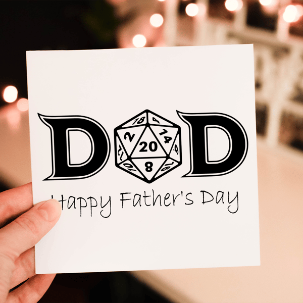 Dungeons and Dragons Father's Day Card, Card for Dad, Father's Day Card