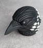 'Hailgrim', a black porcelain crow idol. - Image 8