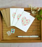 Meadow Heart Set of 3 Mini Notecards  - Image 1