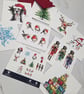10pc Mixed Design Christmas Cards - Image 3