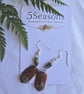 Forest Drop Pine Petal Earrings