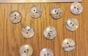 Buttons for knitting or sewing projects