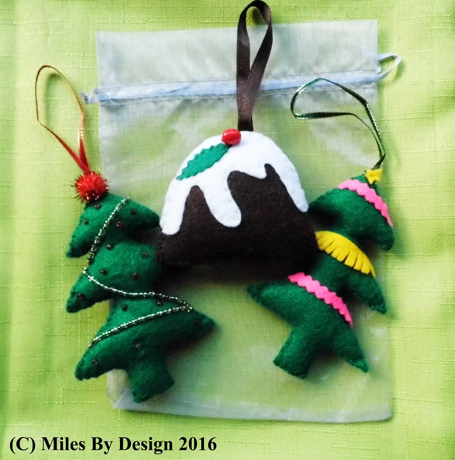 Three Christmas Tree Decorations