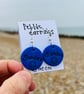 Sunday Pebble Earrings with happy face design - Image 2
