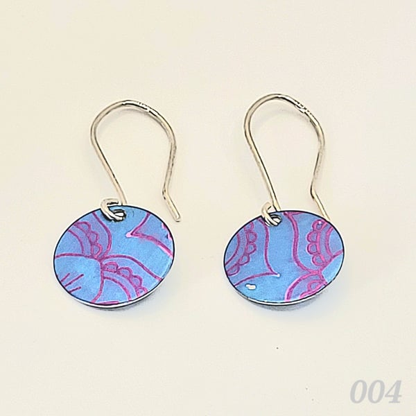 004 - Handmade Aluminium and Silver Reversible Earrings