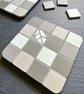 Coaster Set - Two Mosaic Chequerboard Coasters - Image 4