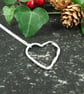 Textured Heart Necklace in Sterling Silver - Image 5