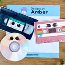 90s Retro Music Video Vinyl Sticker Set - VHS Cassette CD Holographic