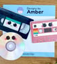 90s Retro Music Video Vinyl Sticker Set - VHS Cassette CD Holographic