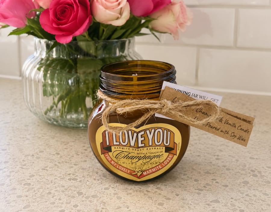 Love Marmite Candle -  Lavender, Chamomile & Vanilla