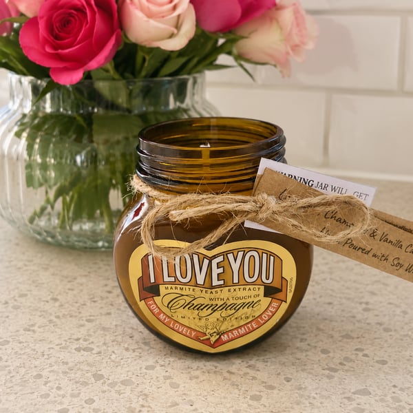 Love Marmite Candle -  Lavender, Chamomile & Vanilla