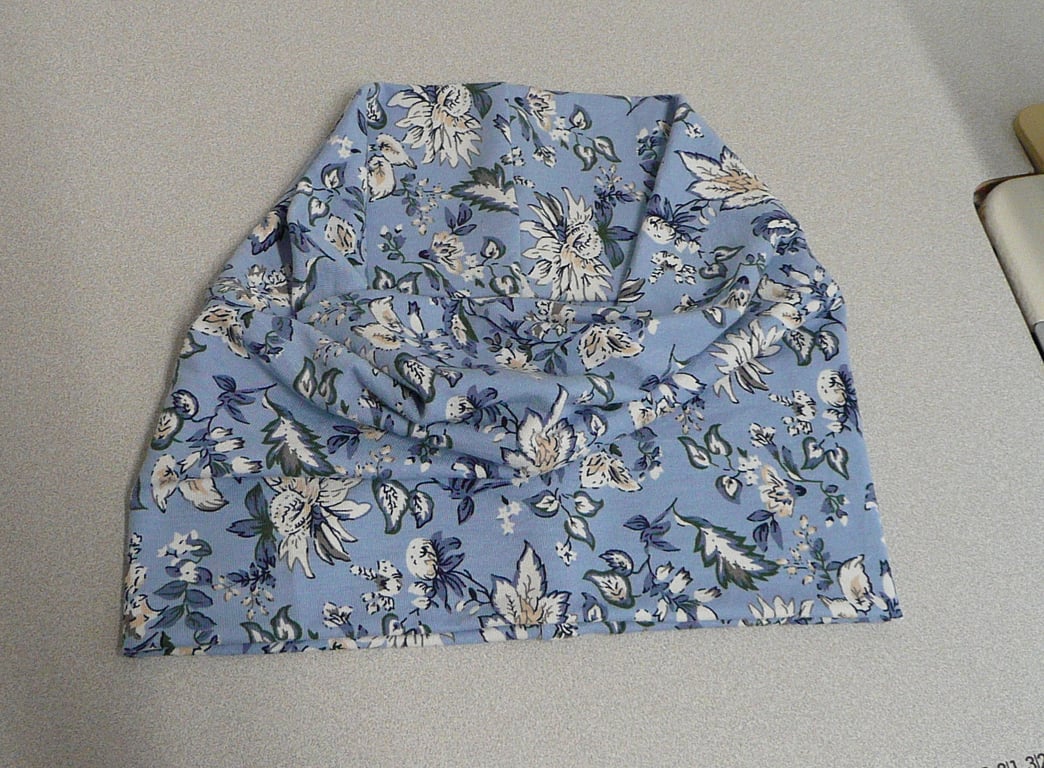 Snood 2 way stretch viscose jersey neck warmer ear warmer head band scarf