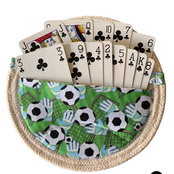 Playing Card Holder - 13 Cards- Football 1