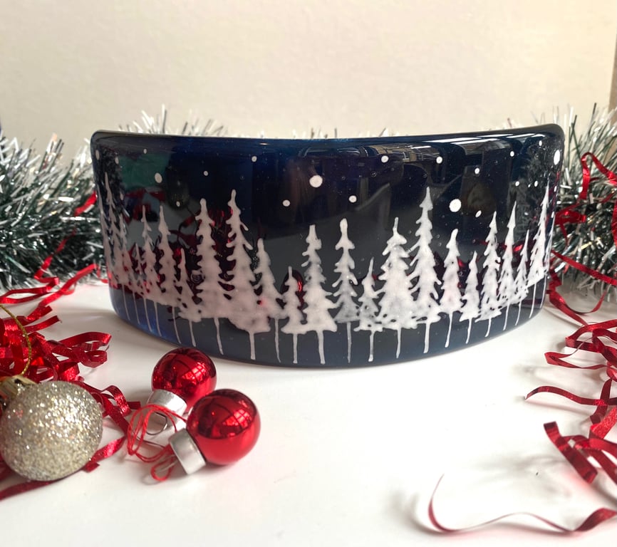 Fused Glass Starry Night Arch (Large)