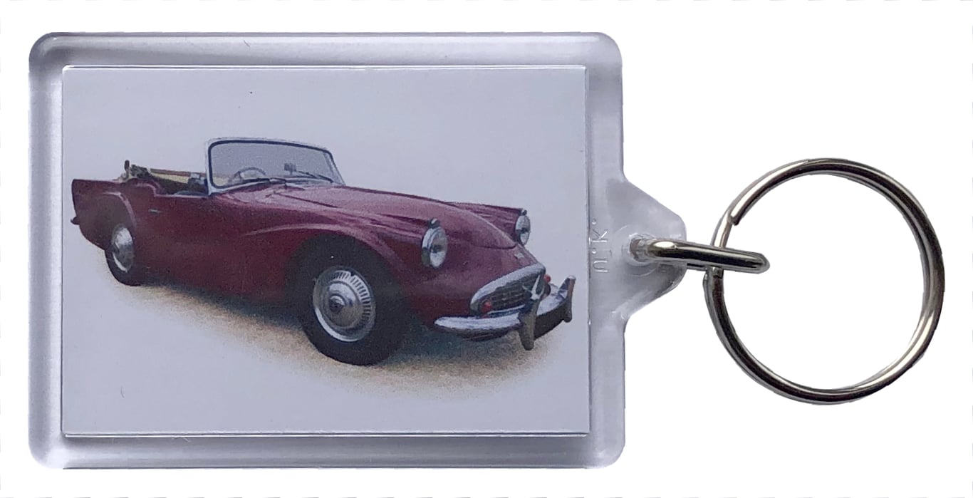 Daimler Dart SP250 1961 - Keyring with 50x35mm Insert - Car Enthusiast