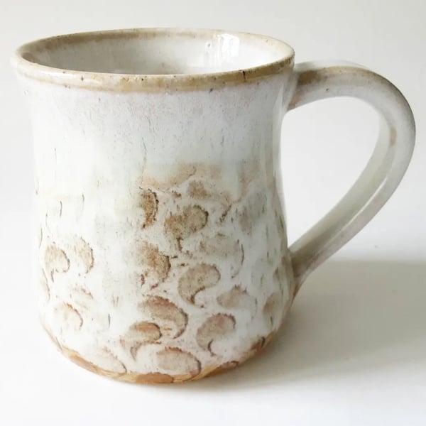 Caramel  Glazed Mug - Hand Thrown Stoneware Ceramic Mug KIln Fired 