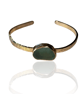 Cobalt Blue Gold Sea Glass Cuff - Image 3