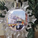 Newcastle Blue Bus Christmas Bauble
