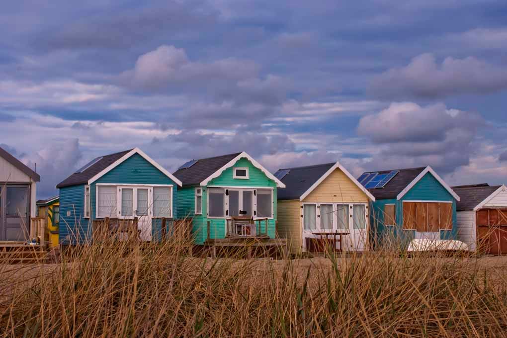 Beach Huts Hengistbury Head Dorset England Photograph Print