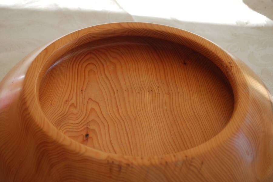 A Hand Turned Bowl made from Yew