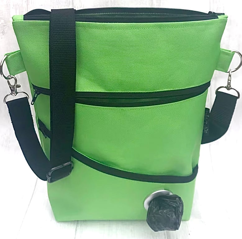 Waterproof dog walking bags,lime green 