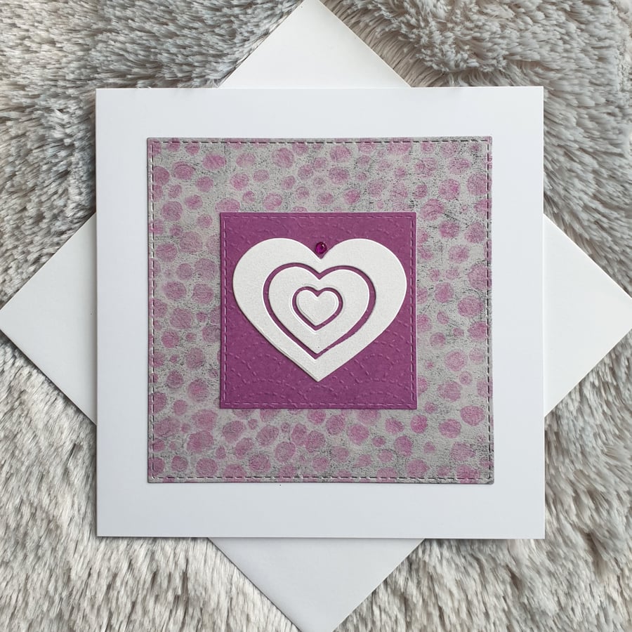 Seconds Sunday - Pink Heart Card 