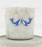 Titanium ear wire - Blue whale dangle earrings - Unique - Statement - Acrylic - Image 1