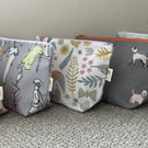 Assorted Makeup Bags, Handmade in the UK
