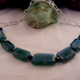 Green Onyx Gemstone Necklace
