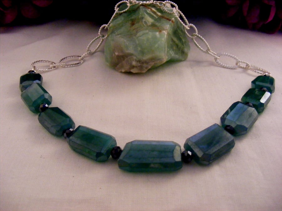 Green Onyx Gemstone Necklace