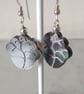 BLACK SHELL FLOWER EARRINGS - - FREE SHIPPING  - Image 5