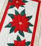  Poinsettia Pattern Runner Quilt  - Image 4