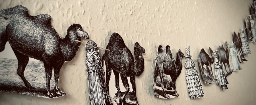 Camel Caravan Paper Garland